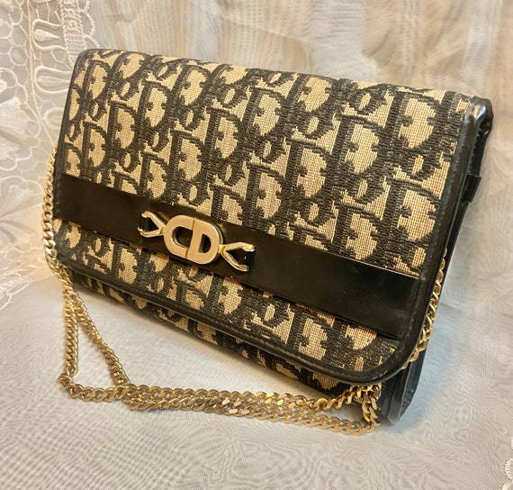 Vintage Christian Dior oblique shoulder Pochette bag - AJC0013 –  LuxuryPromise
