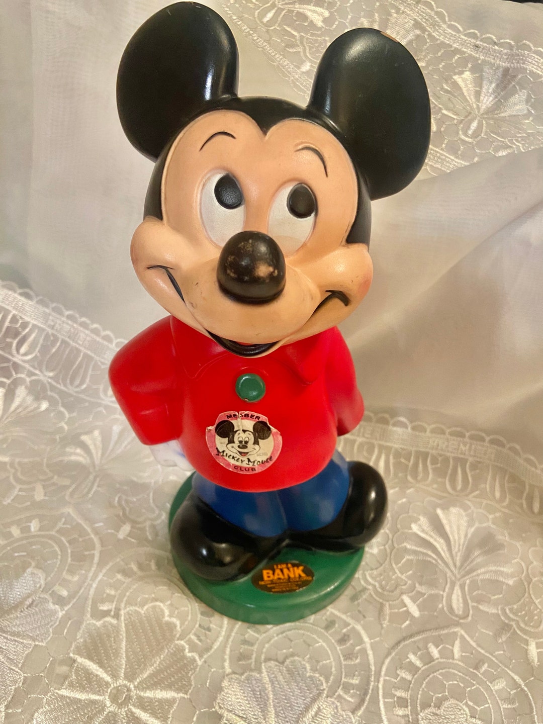 Vintage Mickey Mouse Bank Collectibles Etsy