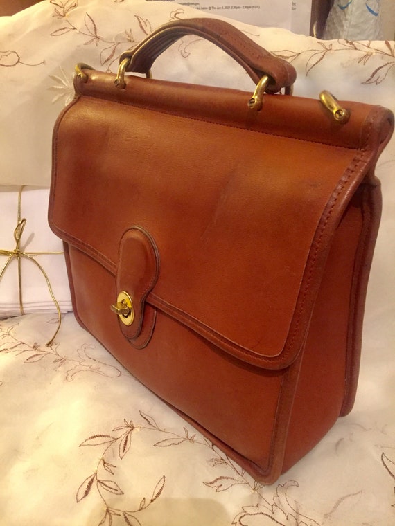 Vintage British Tan Coach Willis Shoulder Bag - image 2