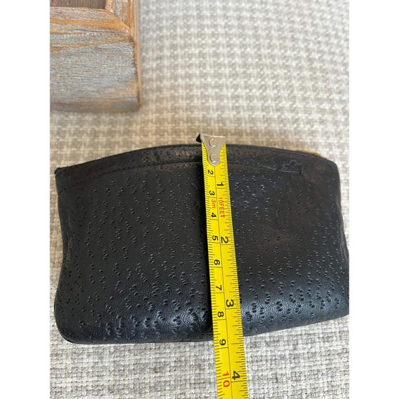 Vintage 1940s Rogers Air Tite Black sheepskin Zippered Tobacco Pouch View 4