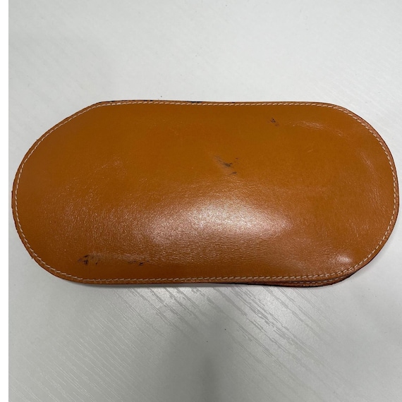 Vintage Fendi Striped Canvas Leather FF Logo Eyeglass Case 