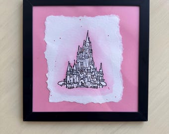 Disney's Magic Kingdom Watercolor Drawing