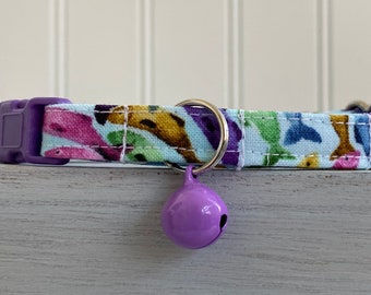 Cat Collar, Fish Cat Collar, Dog Collar, Fish Purple Cat Breakaway, Dog Non-Breakaway, Custom Sizes