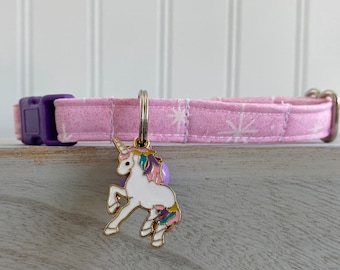 Cat Collar, Unicorn Cat Collar, Unicorn Dog Collar , Mini Dog Collar