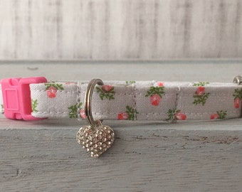 Cat Collar Breakaway Collar with bell, Custom Made Cat Collar