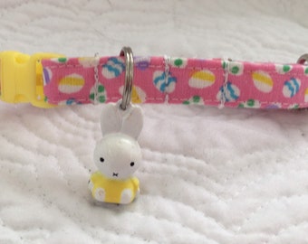 Easter Cat Collar with bell  Cat  Breakaway Collar Custom Made