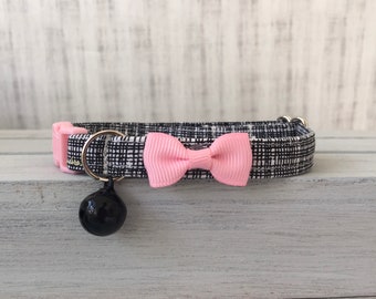 Cat Collar Breakaway Collar with bell, Custom Made Cat Collar