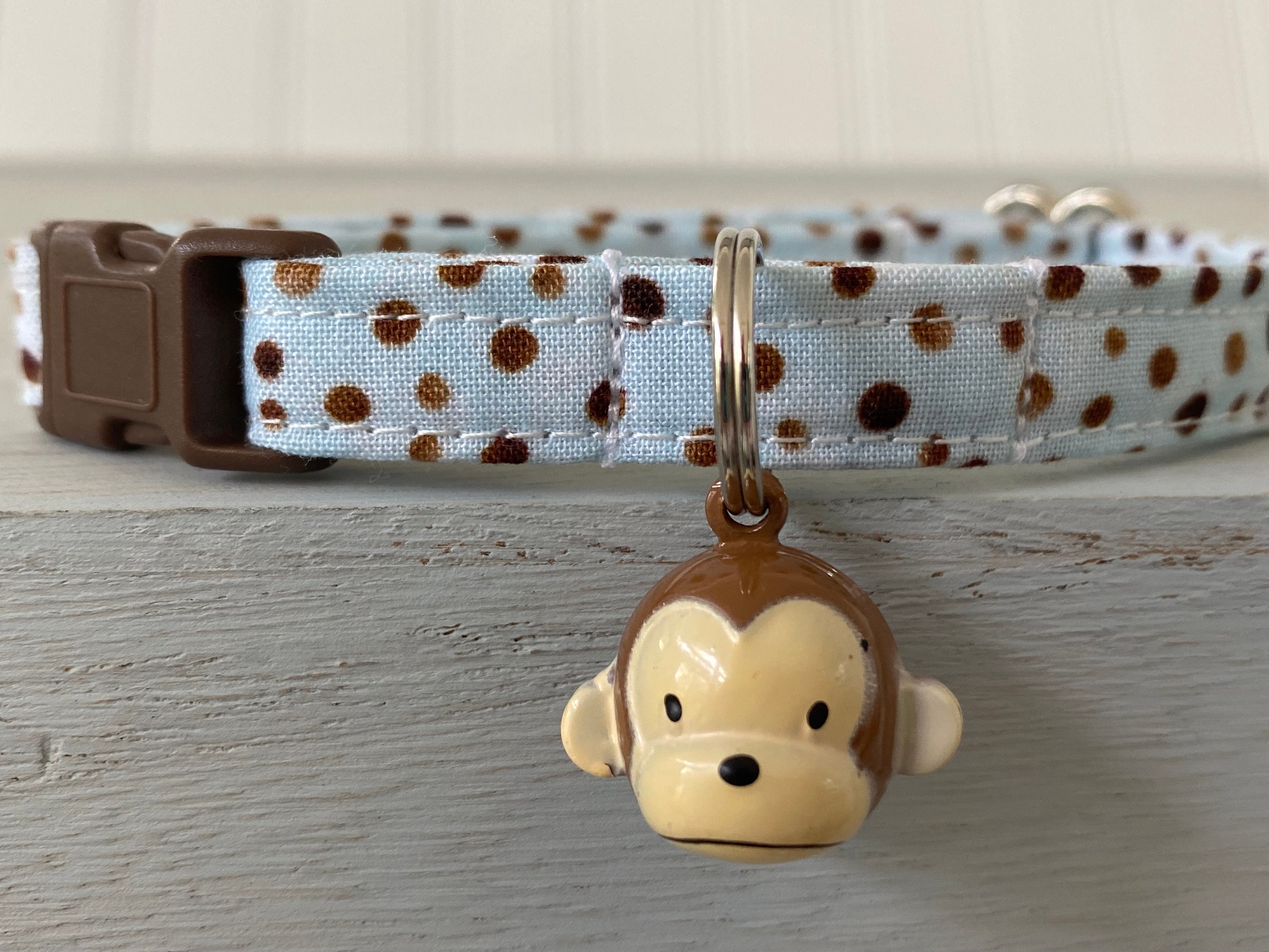 Fall Cat Collar Breakaway Collar with bell, Custom Made Cat Collar
