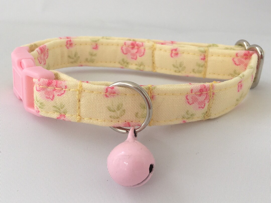 Cat Collar Breakaway Collar With Bell Custom Made Cat Collar Etsy