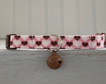 Valentine Cat Collar  Custom Sizes Made, Dog Valentine Collar