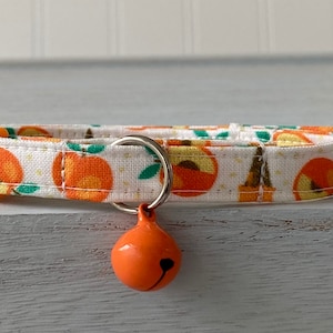 Peach Cat Collar, Peach Dog Collar, Cat Collar, Custom Sizing
