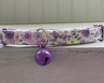 Lavender Cat collar, Lavender Dog Collar, Custom Sized, Cat Gift Idea