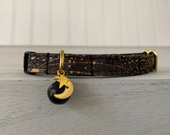 Cat Collar Breakaway Collar with bell, Custom Made Cat Collar