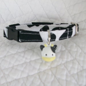 Cat Collar, Cow Cat Collar, Cow Mini Dog collar, Mini Dog collar