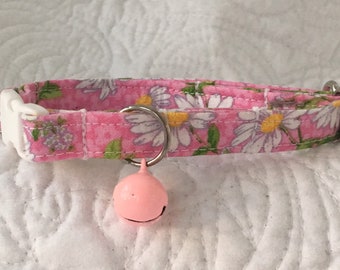 Cat Collar Breakaway Collar with bell, Custom Made Cat Collar