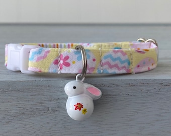 Easter Cat collar, Bunny Cat Collar, Easter Mini Dog Collar, Bunny Dog Collar