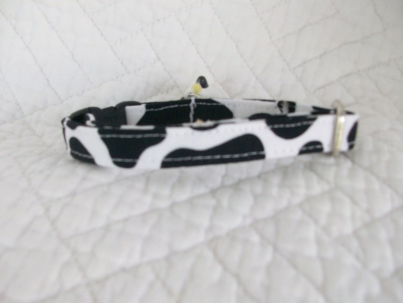 Cow Cat Collar with Cow Jingle Bell Breakaway Cat Collar Etsy