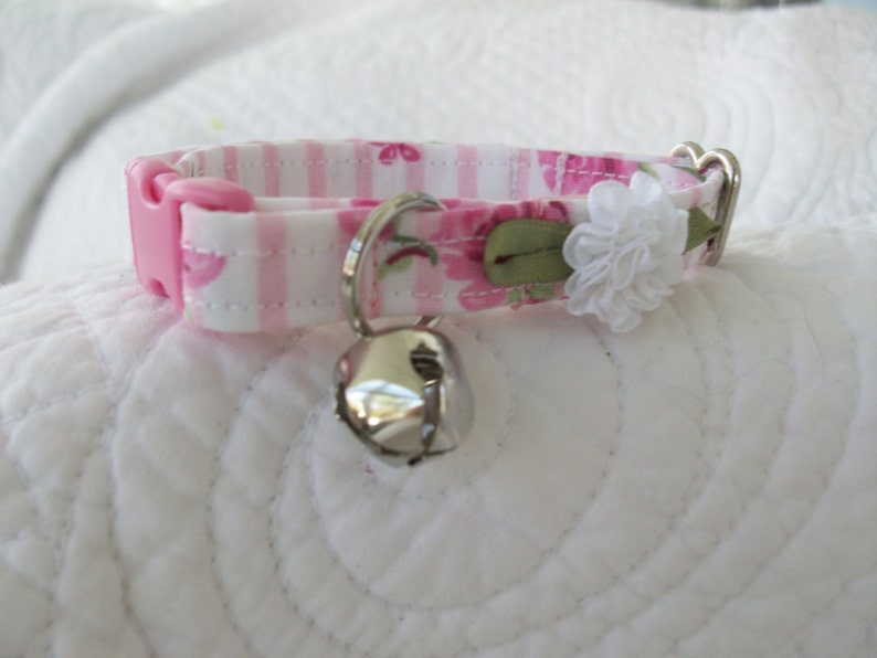 Cat Collar Breakaway Collar With Bell Custom Made Cat Collar Etsy