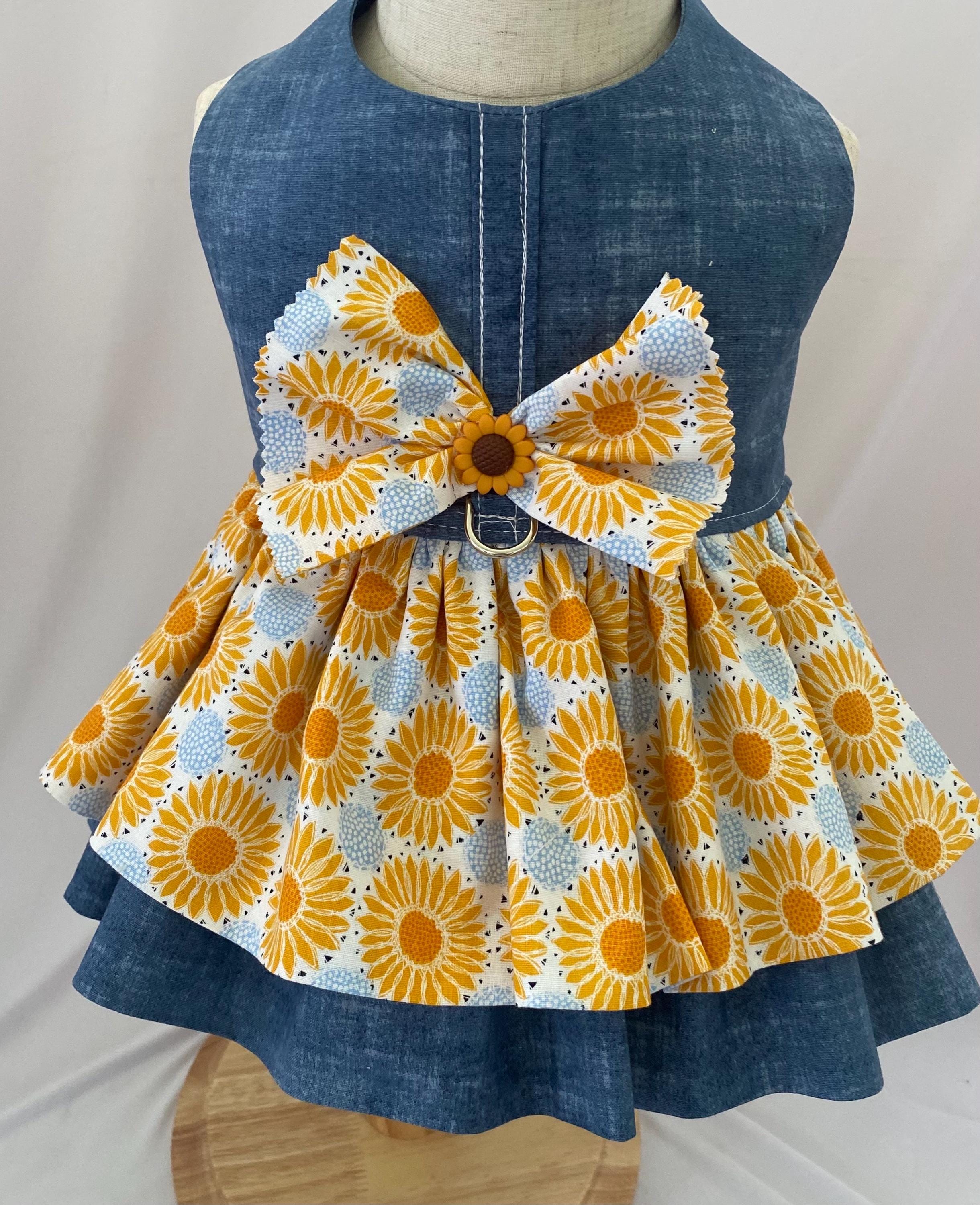 Denim Sunflower Dress