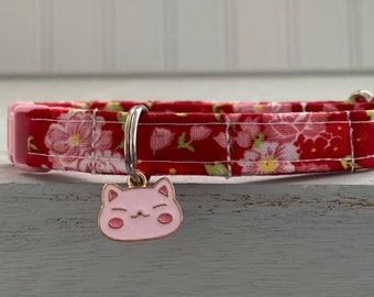 Valentine Cat Collar  Custom Sizes Made, Dog Valentine Collar