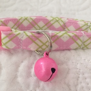 Cat Collar with bell  Cat  Breakaway Collar Custom Made