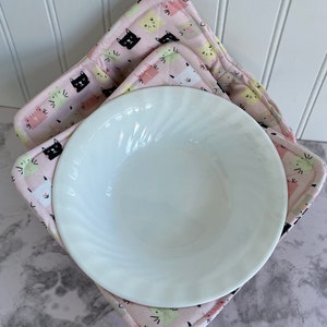 MICROWAVE BOWL COZY,  Cat Lover  Bowl Cozies, Gift Set