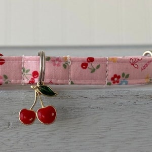 Cherry Cat Collar Breakaway Collar Custom Made
