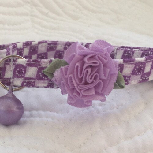 Lavender Cat Breakaway Collar Custom Made Etsy