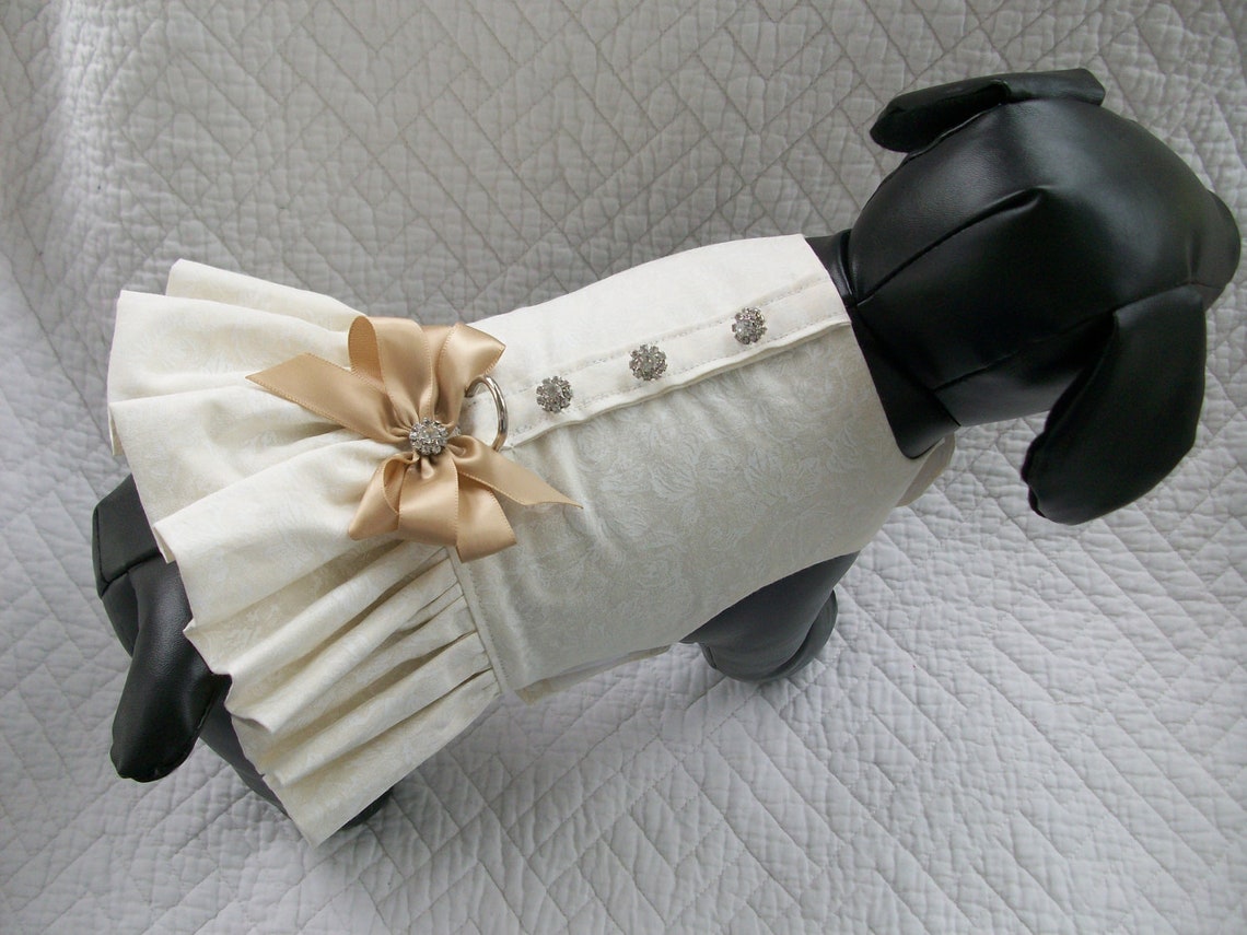 Wedding Dog Dress Harness for Dog or Cat Outfit Etsy