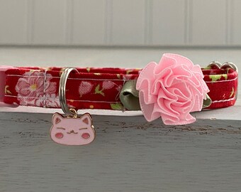 Valentine Cat Collar  Custom Sizes Made, Dog Valentine Collar