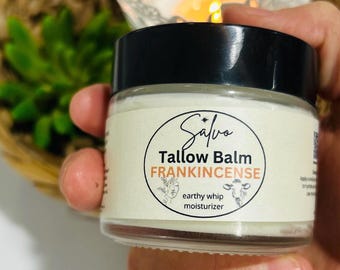Frankincense Grass-fed Whipped Tallow Balm 55 ml Återfuktande balsam. Ge din hud näring!