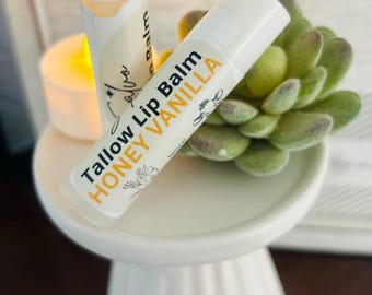 Honig-Vanille-Talg Lippenbalsam: Natürliche Feuchtigkeit (5ml)