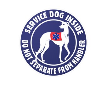 Service Dog Inside, Do Not Separate From Handler | Greyhound Sighthound K9