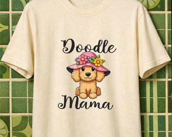 Maglietta Doodle Mama Comfort Colors 1717 Premium Soft Cotton