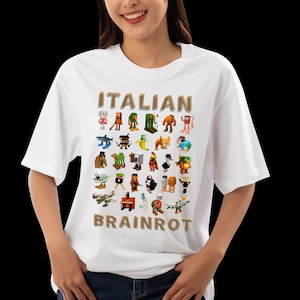 Italian Brainrot PNG Digital, Perfect for Custom Gift Ideas, Italian Brainrot Funny Meme, Brainrot Vintage Bootleg, Weird Tee.