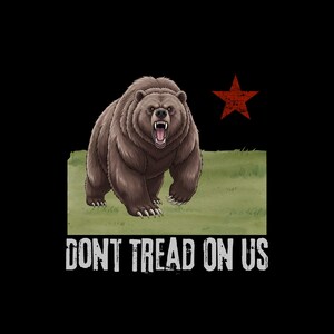 Don't Tread On Us SVG PNG, California Bear Patriotic svg, Alifornia Map Clipart, California Bear Png herunterladen