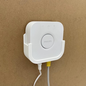 Wall Mount Smart Home Control Holder White for Philips Hue Bridge