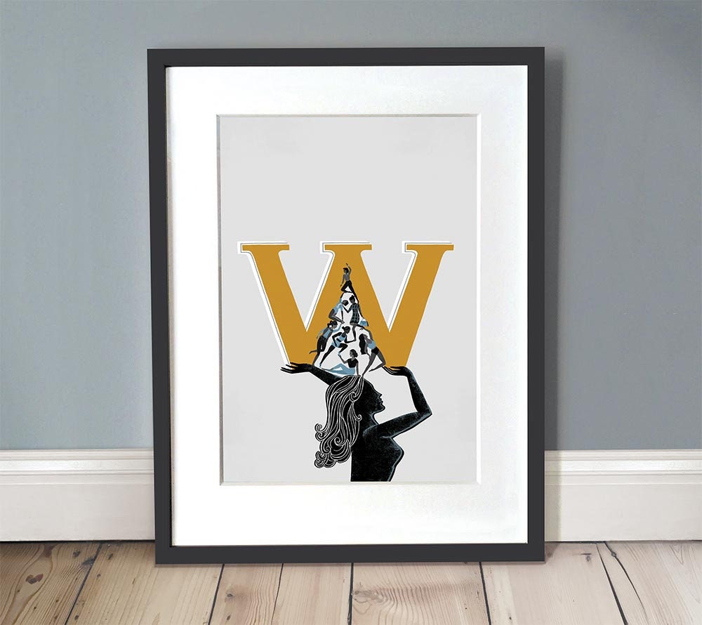 A3 Gift / for / Print Print / Empowerment Art Wall Women - Women Art / Empowerment Feminism / Print Female / Etsy Poster Women