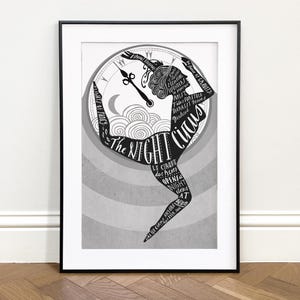 The Night Circus Print / Circus Poster / Circus Art / Circus Print / Wall Art / Retro Circus / Book Lover Gift /  The Night Circus A3 Print