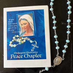 Medjugorje Peace Rosary and Meditative Prayer Booklet