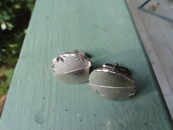 STERLING  CUFF LINKS Groom Wear Wedding Special B… - image 2