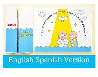 Jesus Was Baptized | Bible Craft | Printable