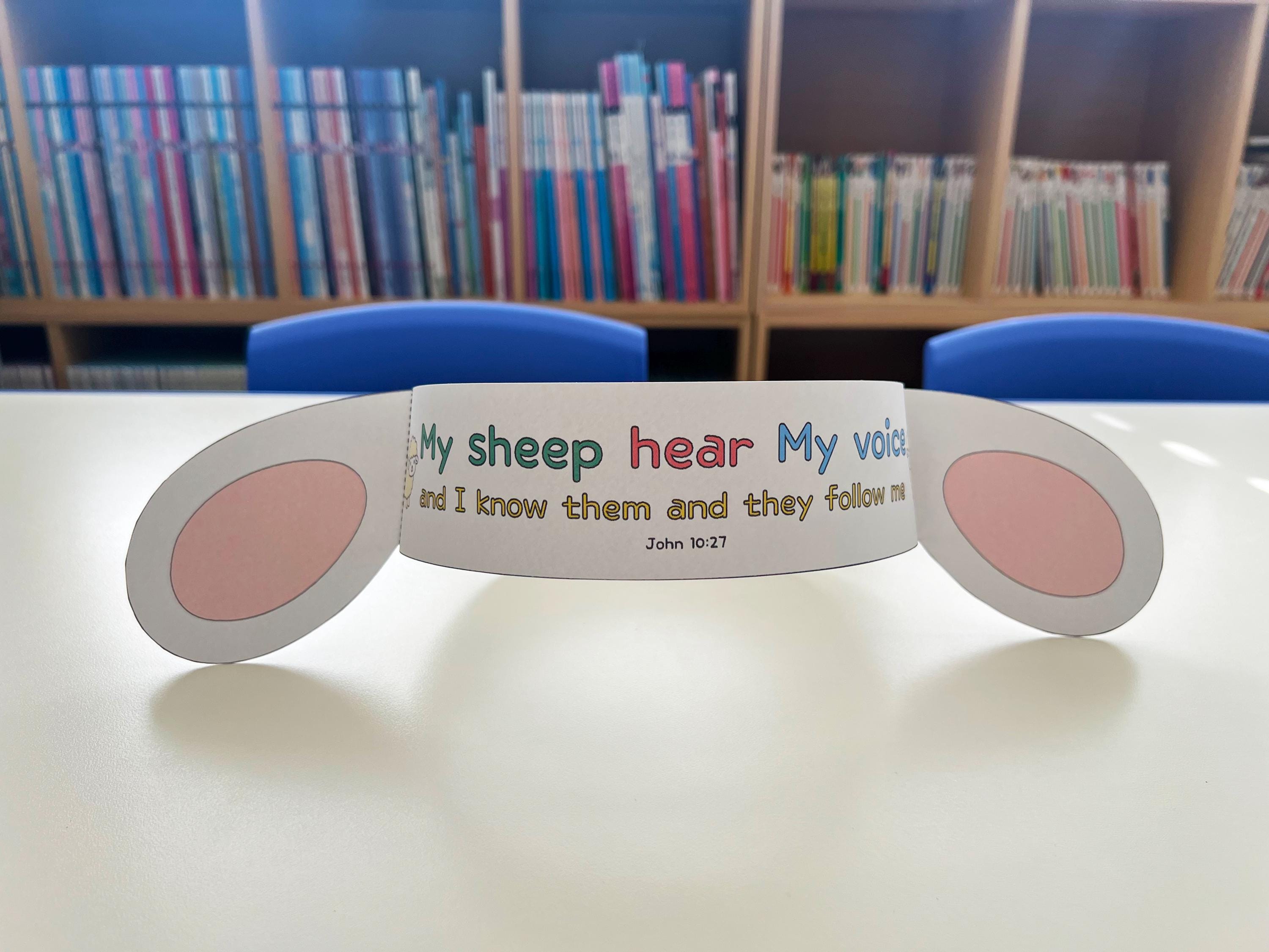 Printable Sheep Headband Craft Lamb Ears Headband Kids Bible Activity