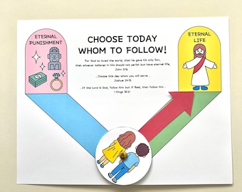 Joshua 24:15 Bible Verse Activity | Kids Sunday School Lesson (Printable)