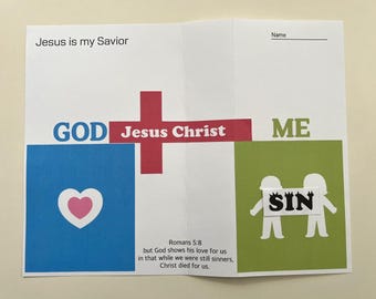 Salvation Story Craft: Jesus is My Savior Activity