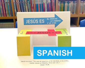 Jesus Bible Craft for Kids: One Way Cross Activity (PDF Pattern)