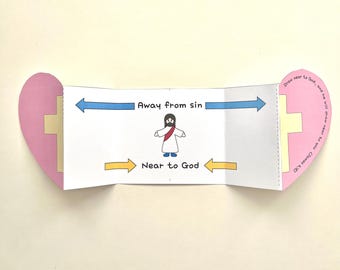 James 4:8 Bible Craft | Sunday School Activity (PDF Pattern)