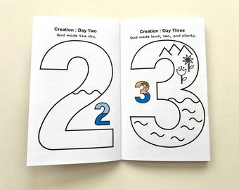 Creation Mini Book Craft: Bible Story Coloring Activity (Printable)