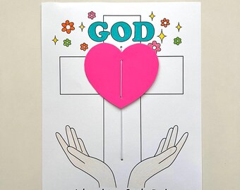 Worship God Bible Craft: Matthew 4, Luke 4 Sunday School Activity Printable