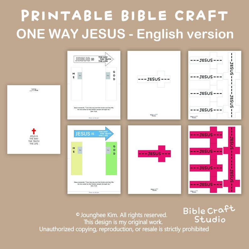 Jesus Bible Craft for Kids: Sunday School Activity (PDF Downloadable ...